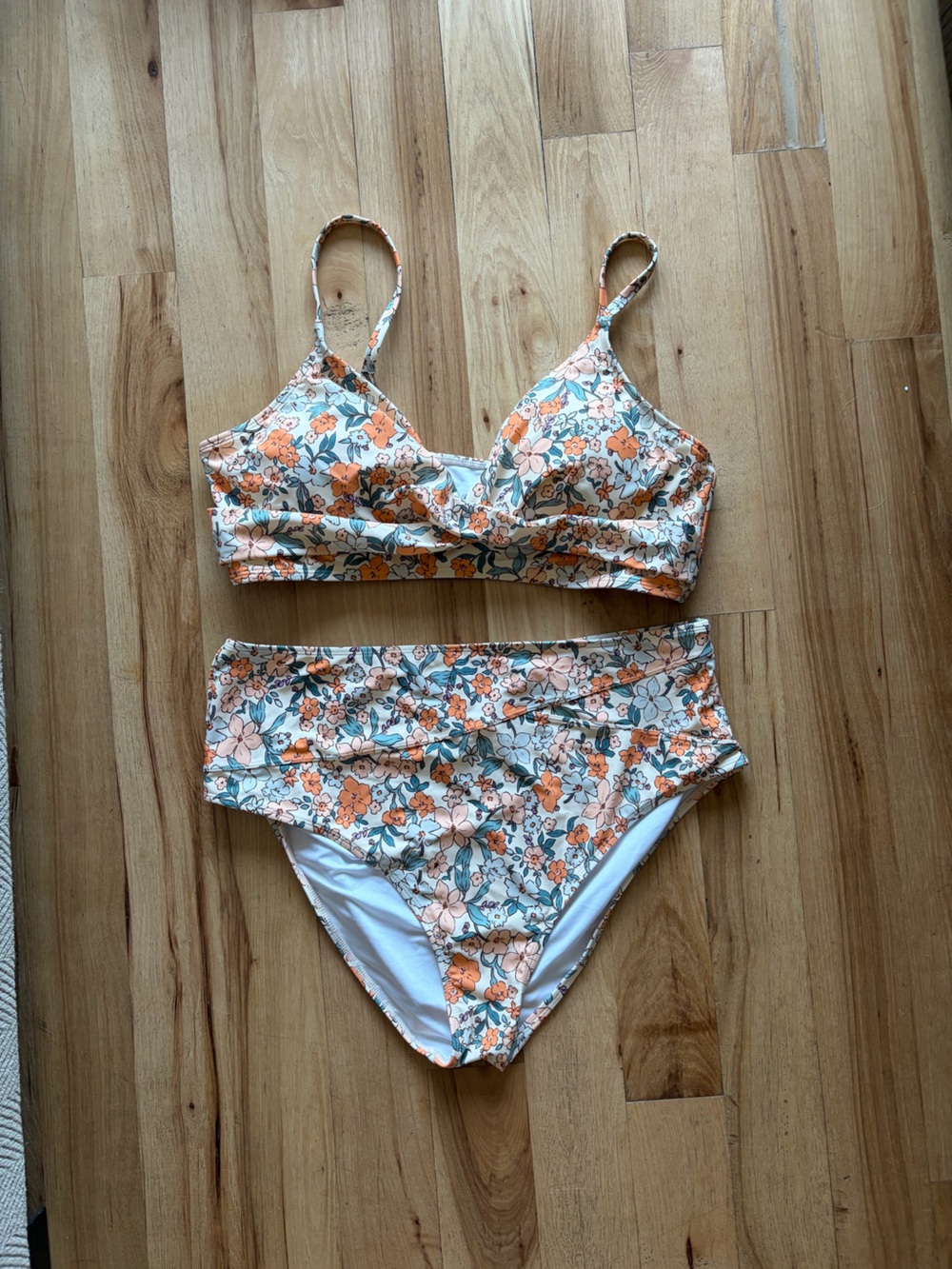 Cupshe Floral Print Bikini Set XXL